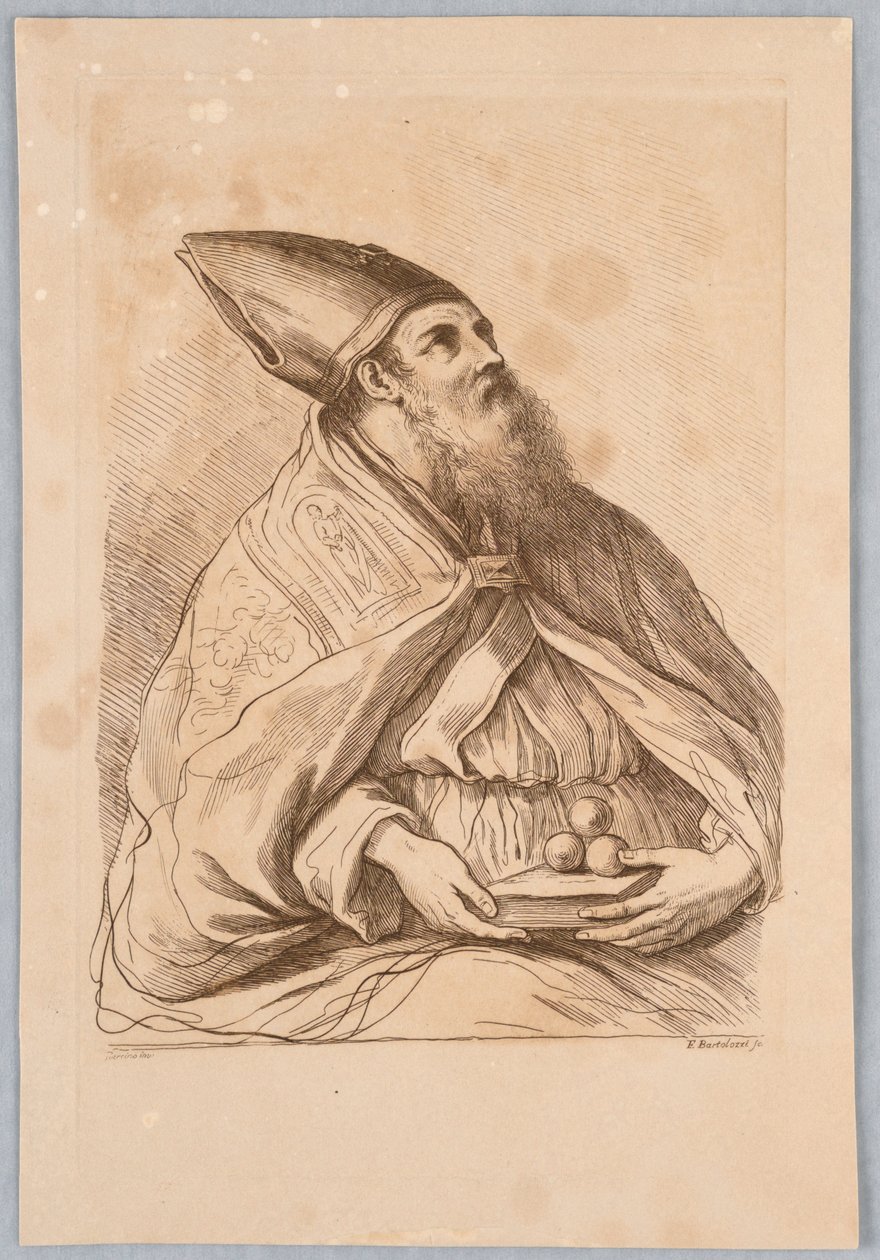 Um papa com um livro de Francesco Bartolozzi