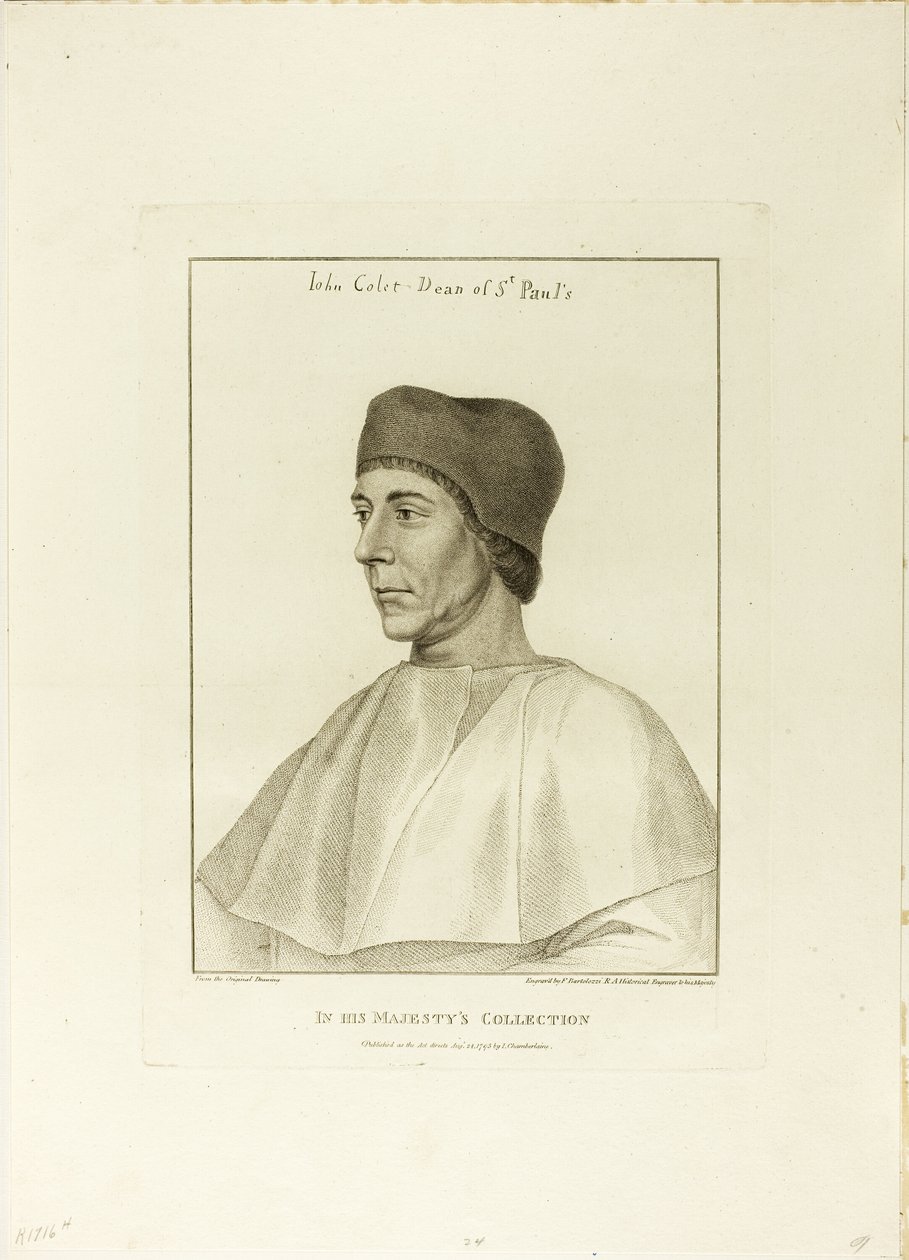 John Colet de Francesco Bartolozzi