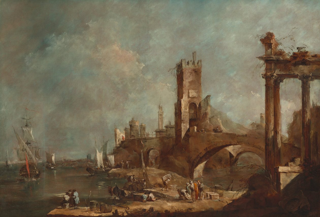 Capricho de um porto de Francesco Guardi