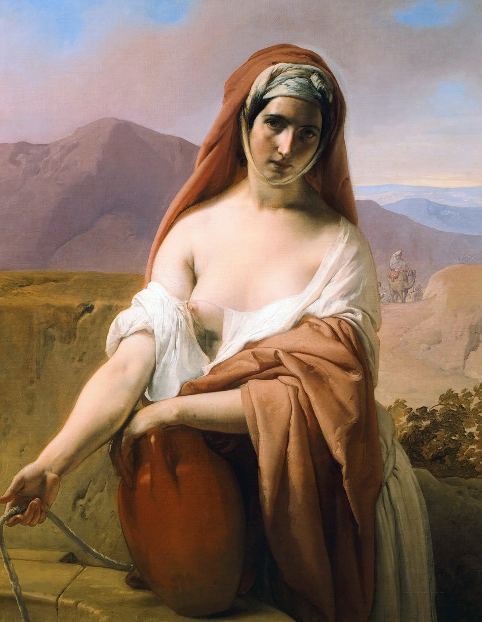 Rebecca no poço, 1848. de Francesco Hayez
