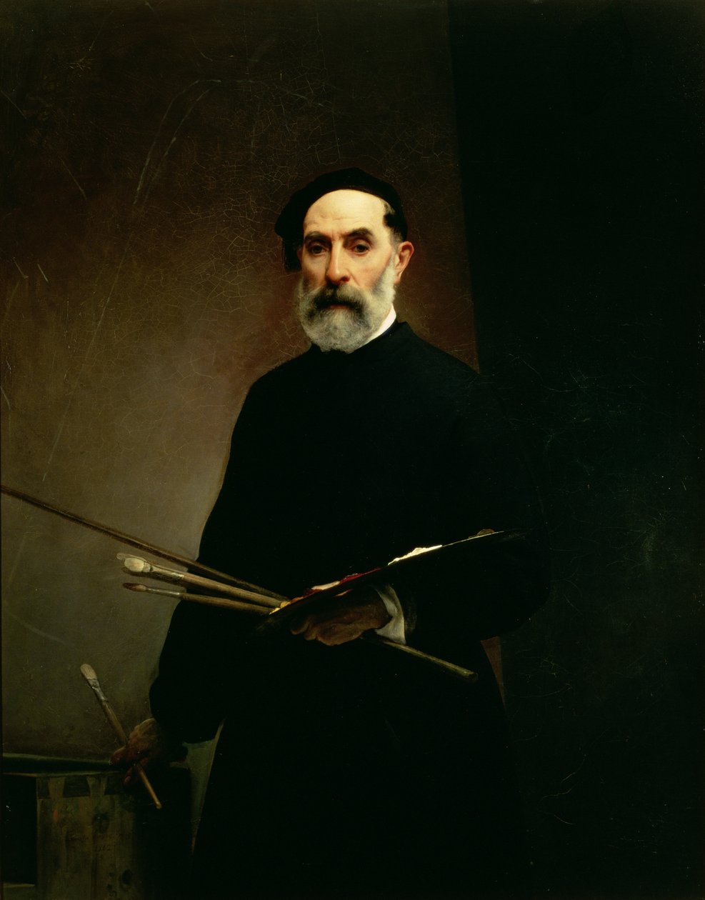 Auto-retrato, c.1860-62 de Francesco Hayez