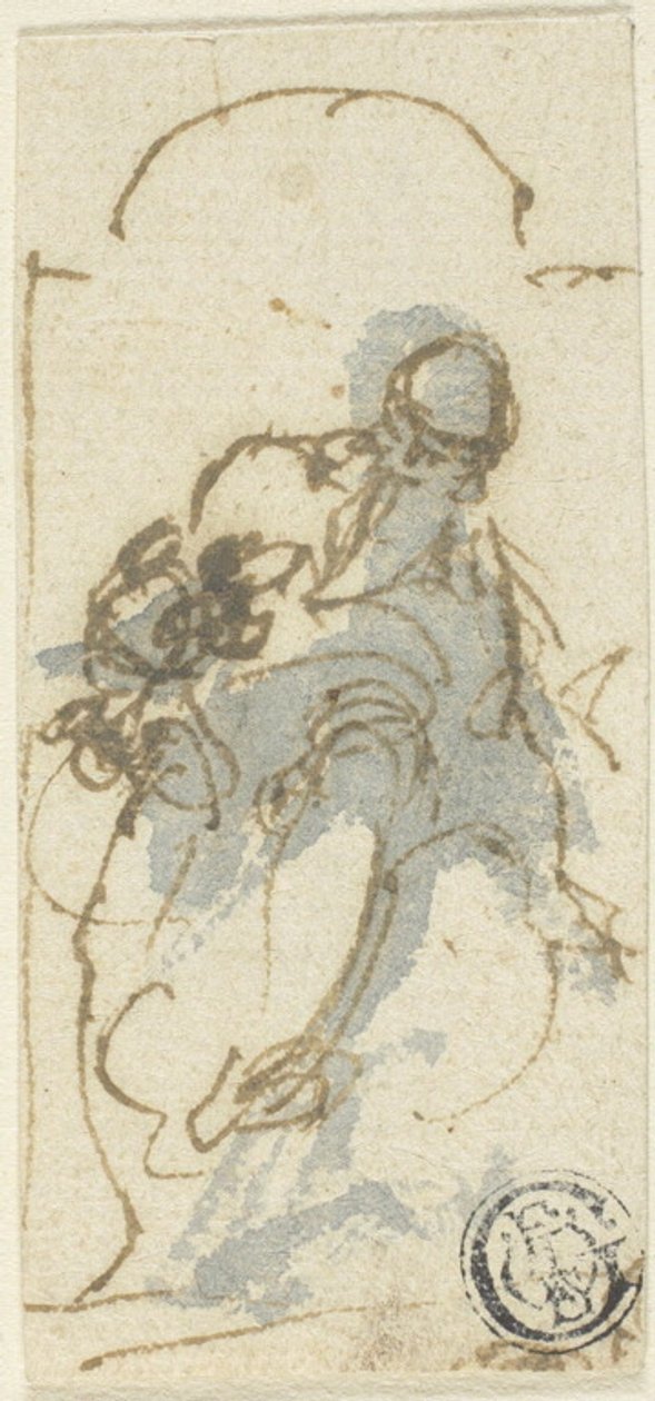 Santo num nicho de Francesco Maffei