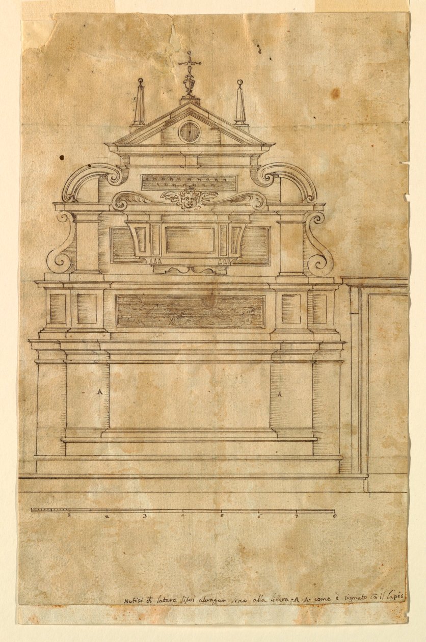 Projeto para um altar de Francesco Mosca