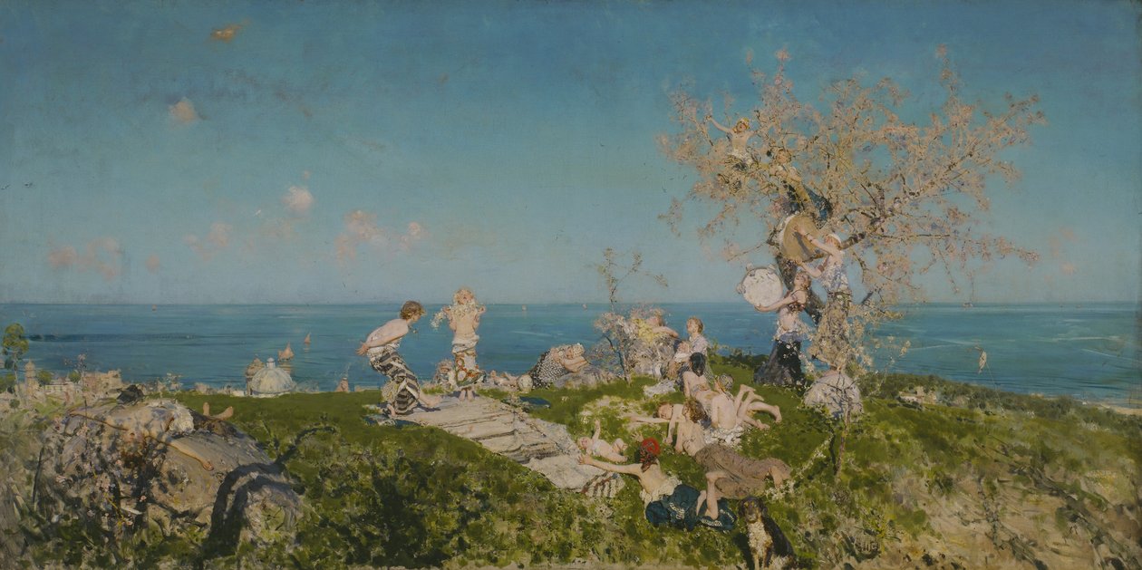 Primavera e amor de Francesco Paolo Michetti