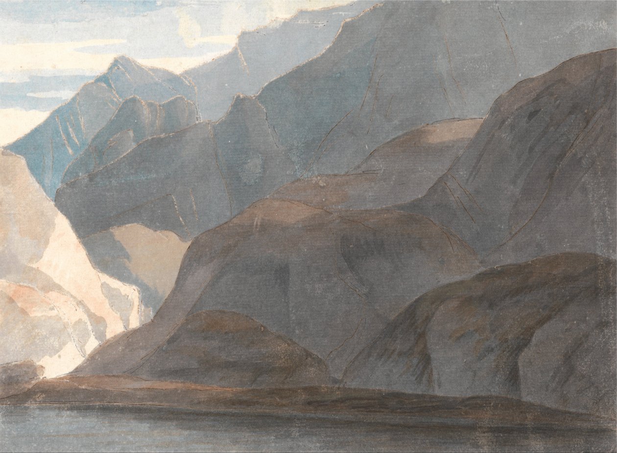 No Lago de Como de Francis Towne