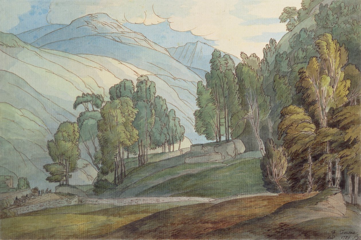 O Vale de São João, 1786 de Francis Towne