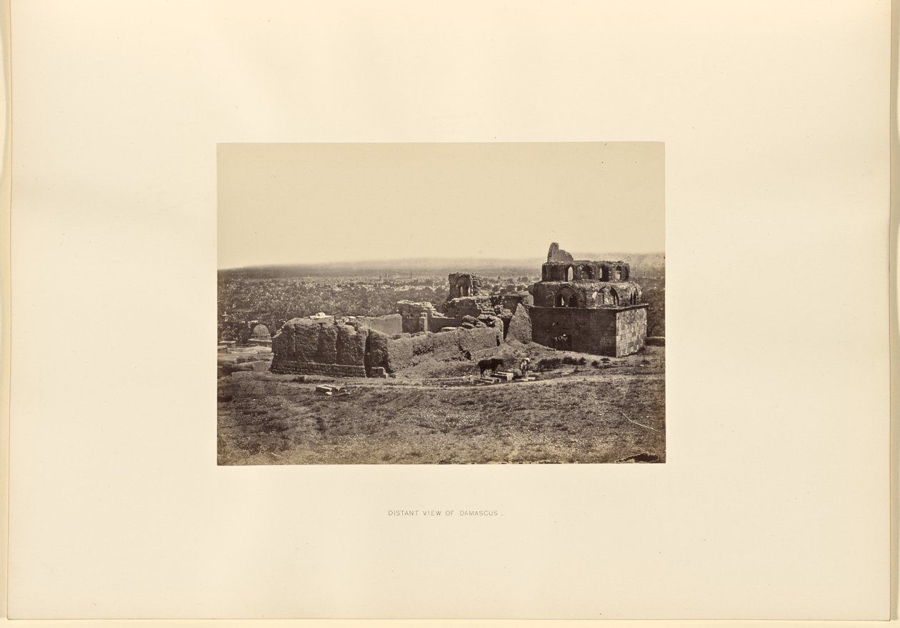 Vista distante de Damasco de Francis Frith