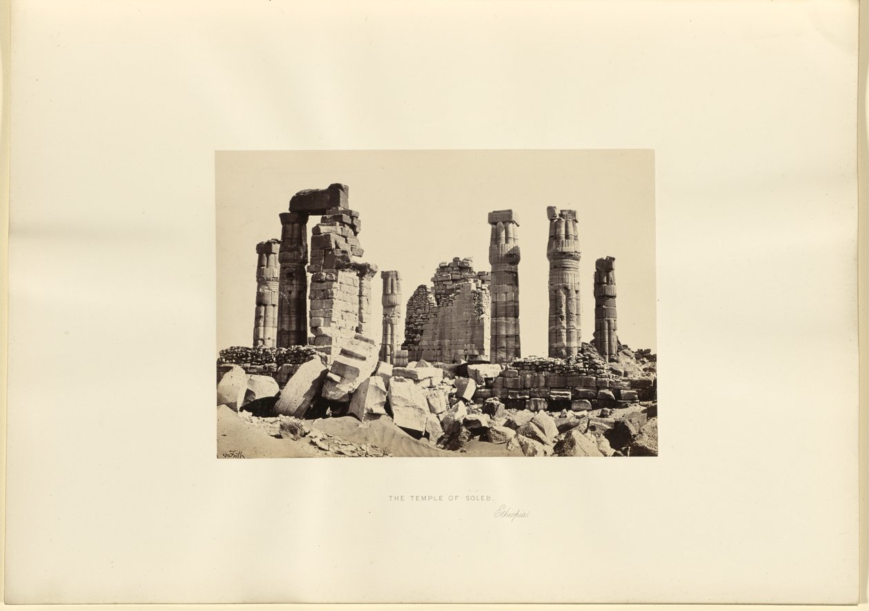 O Templo de Soleb, Etiópia de Francis Frith