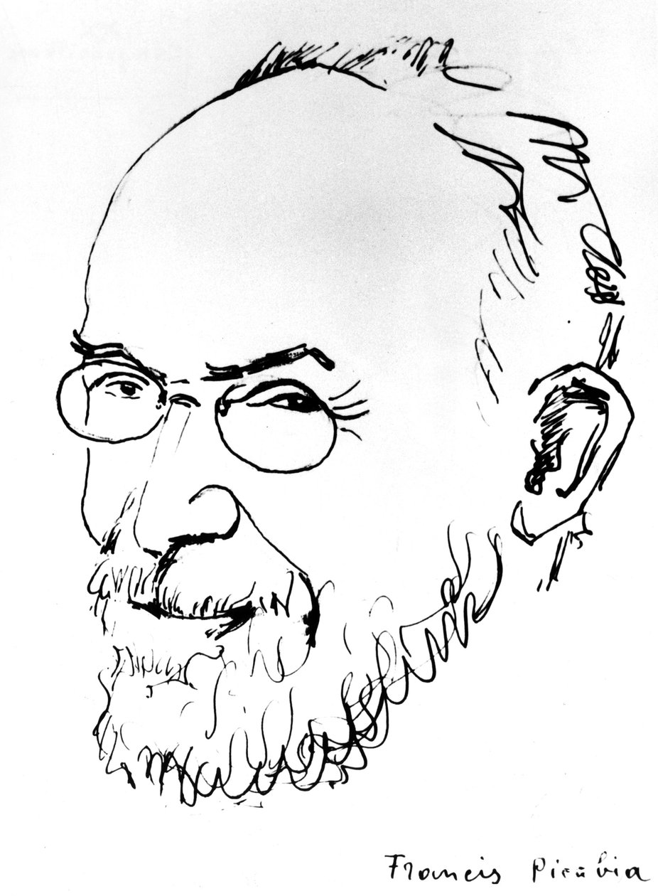 Erik Satie (litografia) de Francis Picabia