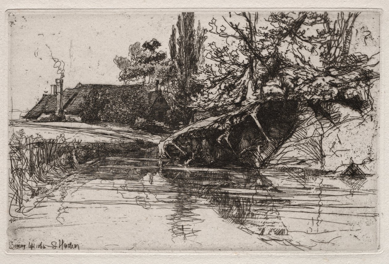 A casa do fosso de Francis Seymour Haden