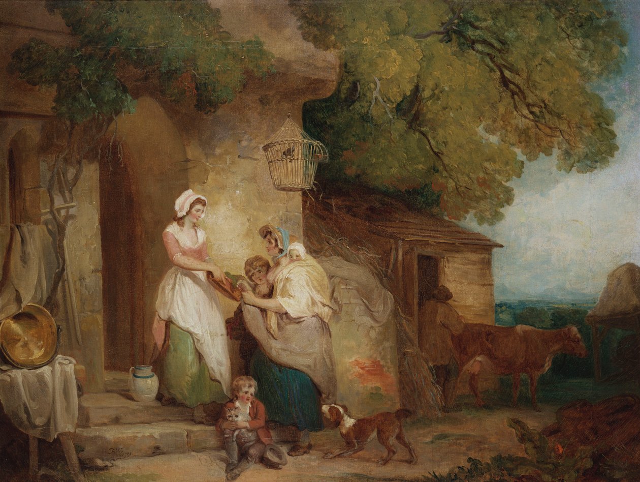 Benevolência Rústica, 1791 de Francis Wheatley