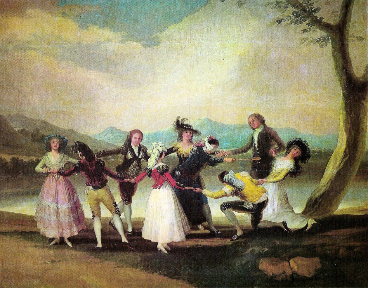Jogo da cabra-cega de Francisco de Goya