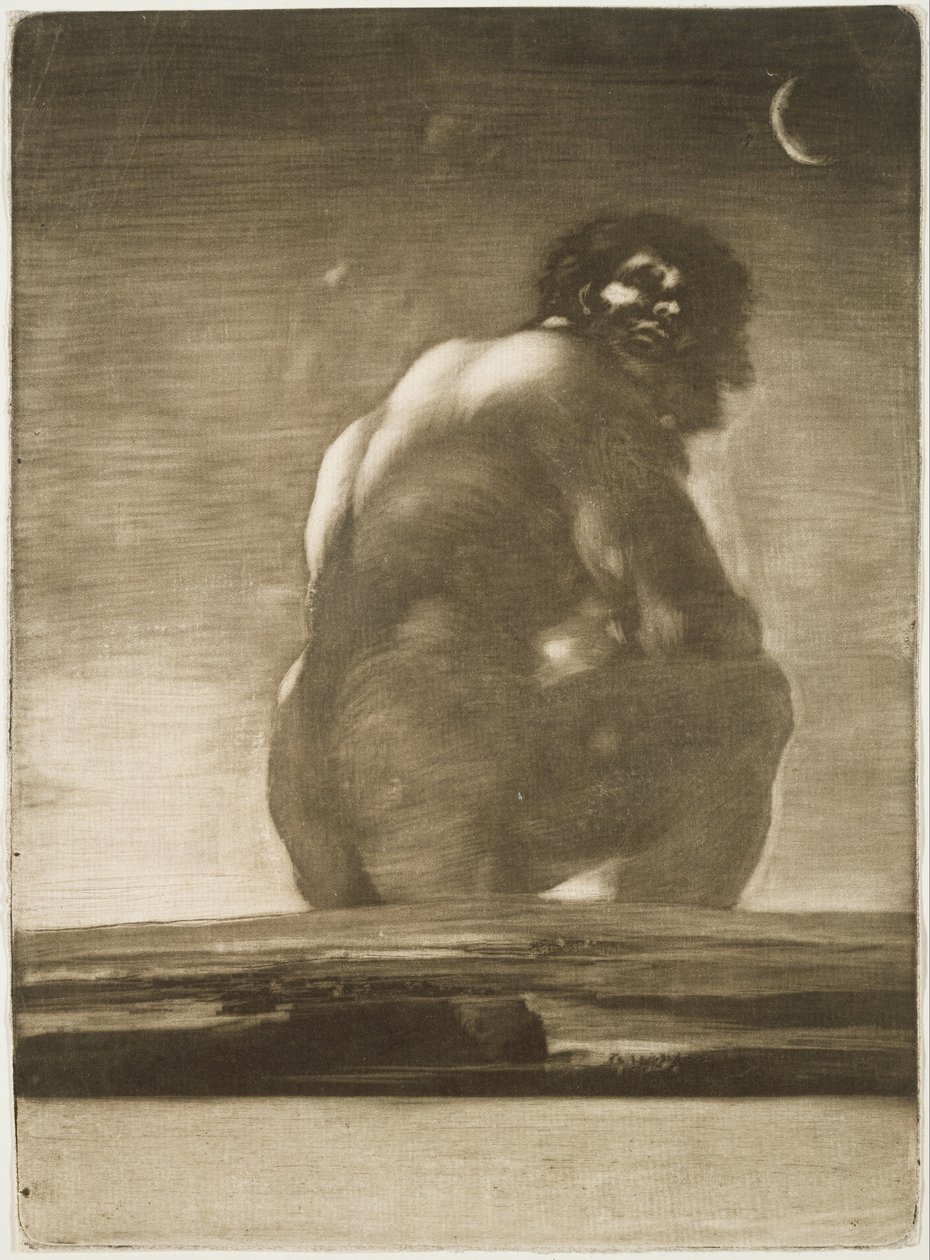 Gigante sentado de Francisco de Goya