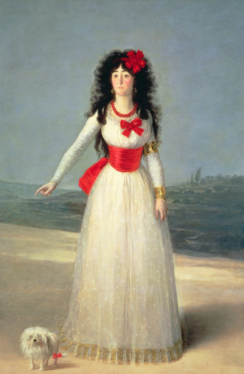 A duquesa de Alba, 1795 de Francisco de Goya