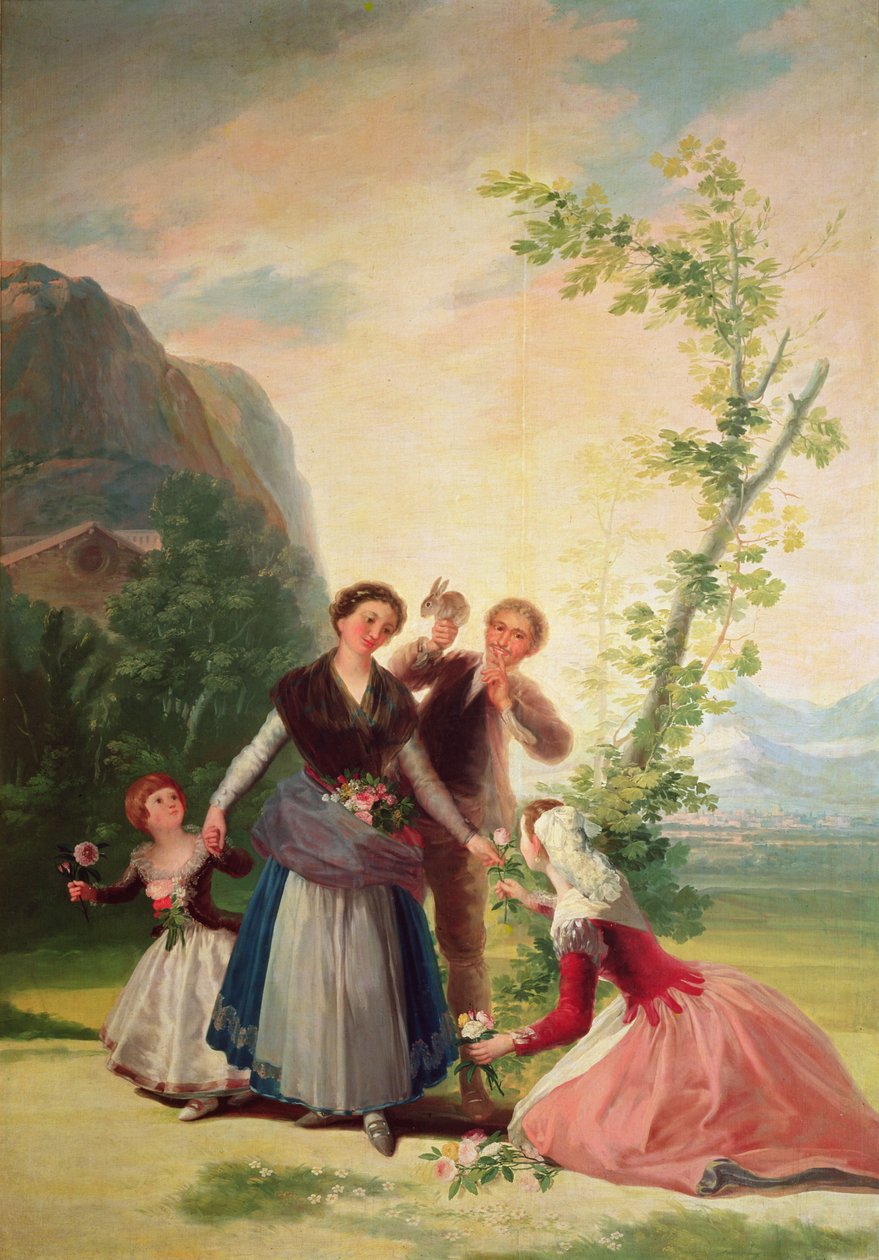 Os floristas, 1786 de Francisco de Goya