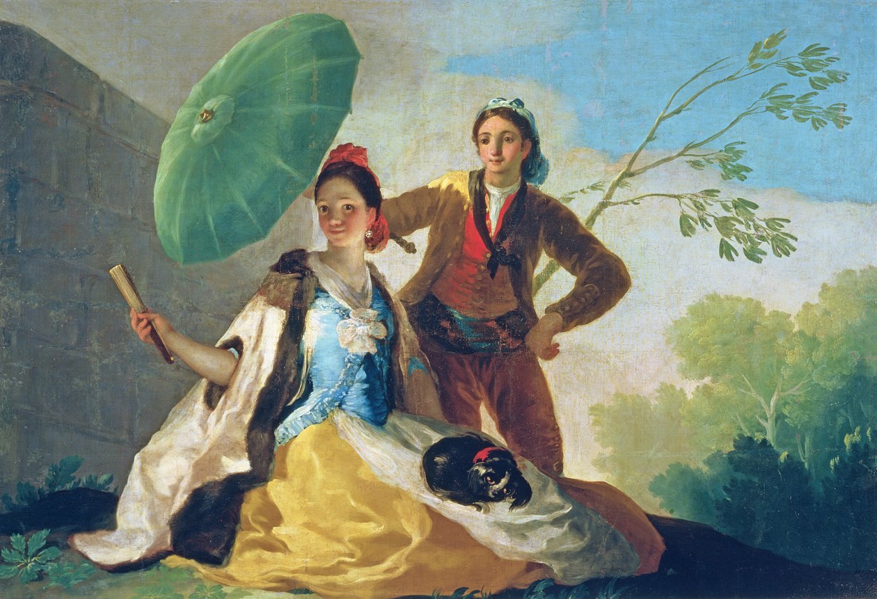 O Parasol, 1777 de Francisco de Goya