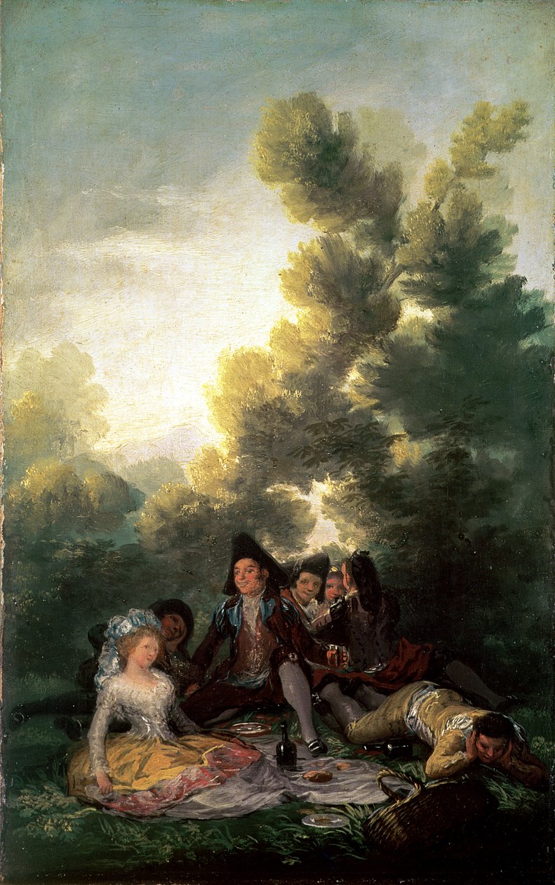 O piquenique, 1785-90 de Francisco de Goya