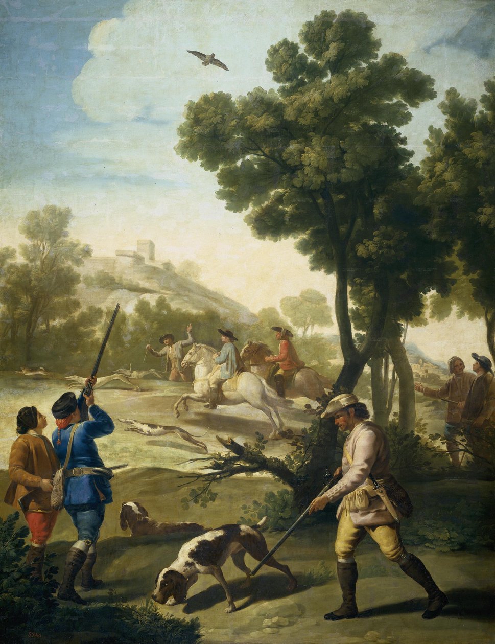 O Quail Shoot de Francisco de Goya