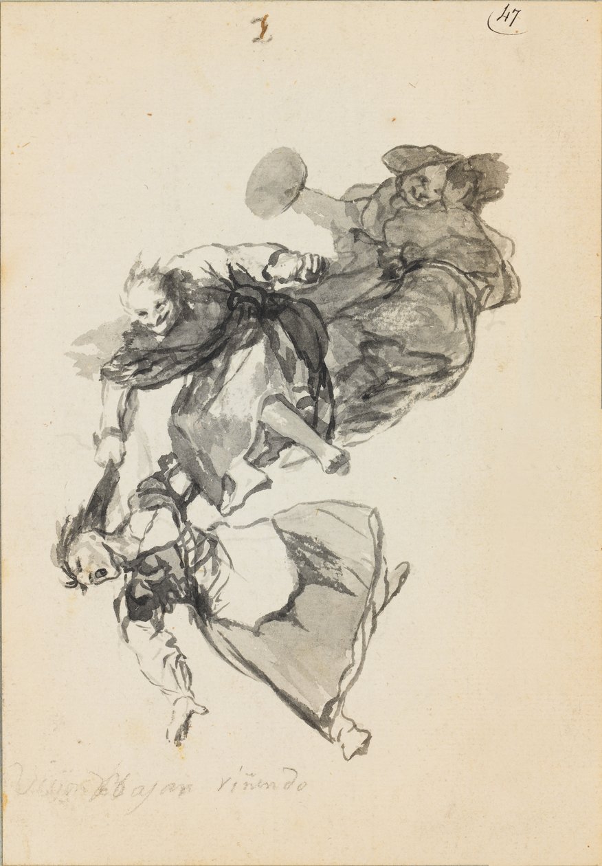 Rinendo para baixo de Francisco de Goya