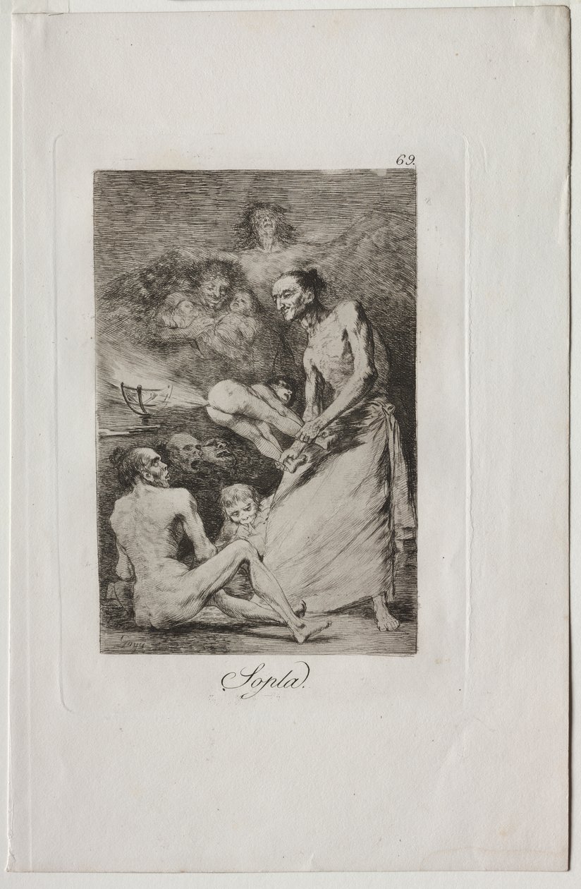 Caprichos: Golpe! de Francisco de Goya