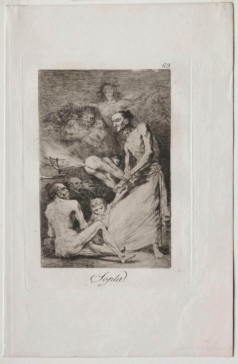 Caprichos: Golpe! de Francisco de Goya
