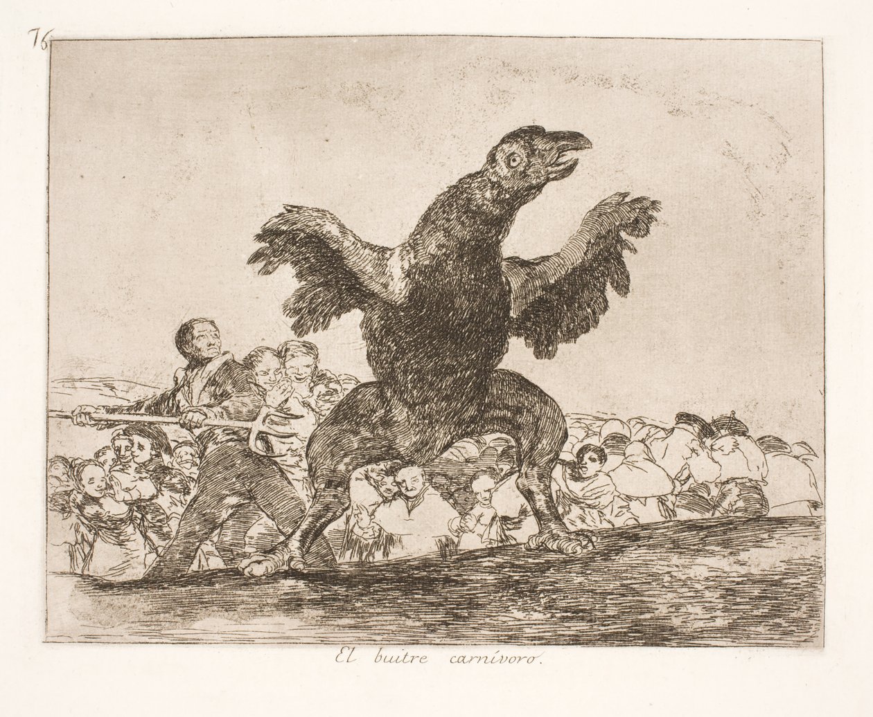 O Abutre (76) de Francisco de Goya