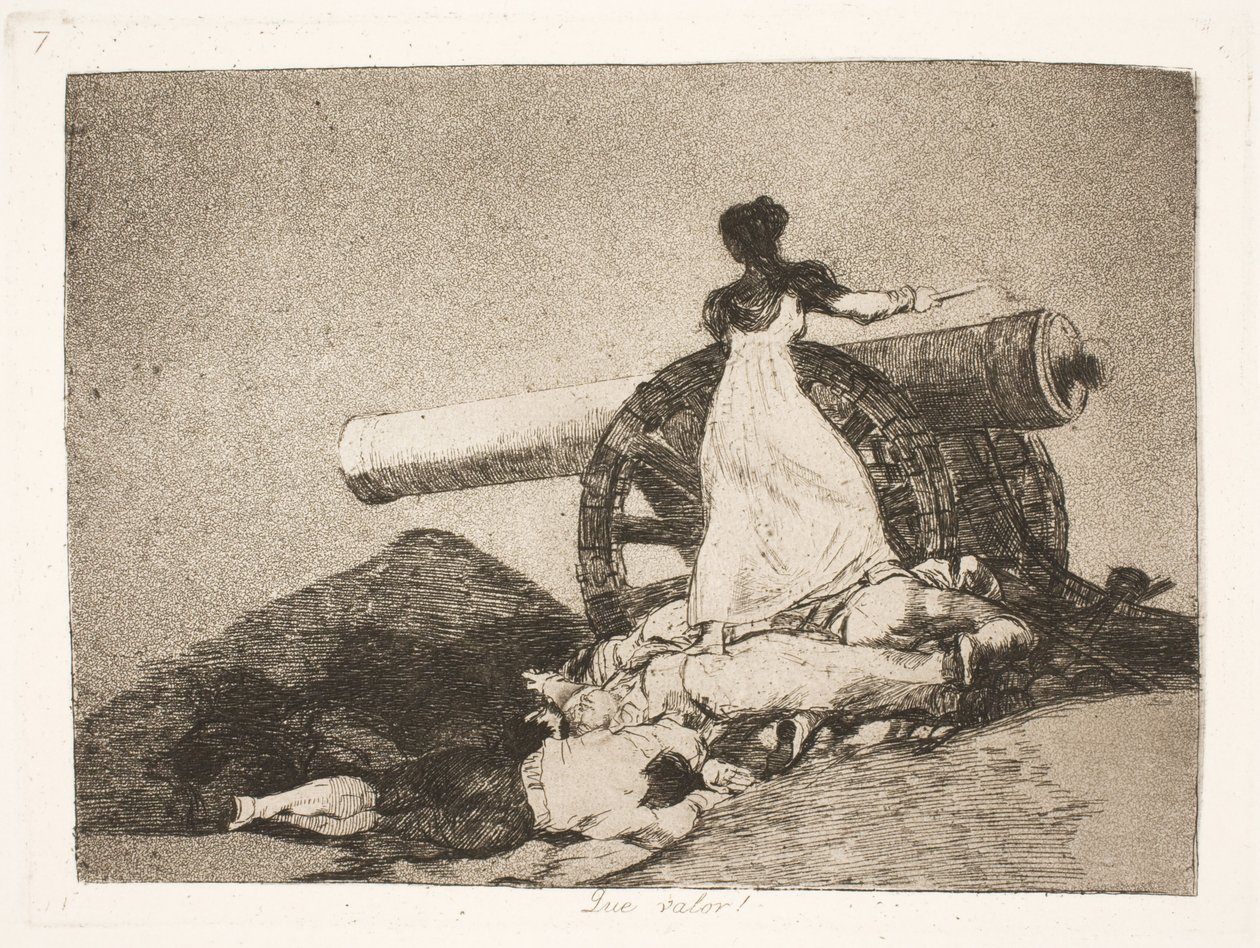 Que heroísmo! (7) de Francisco de Goya