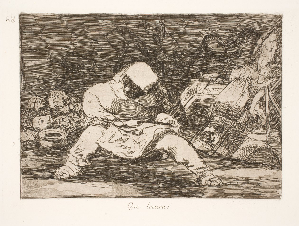 Que loucura! (68) de Francisco de Goya