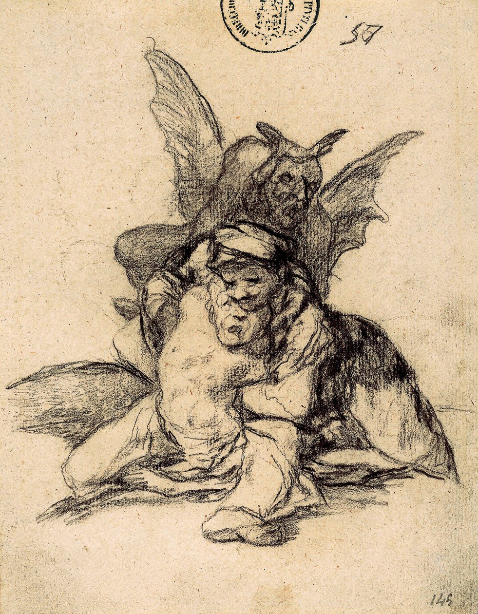 O Diabo reúne-os de Francisco de Goya