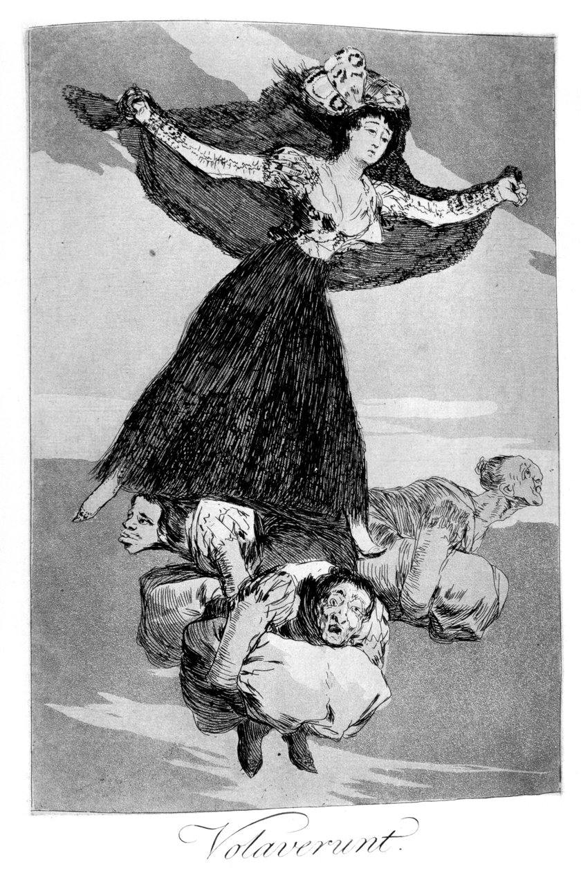 Eles voaram, 1799 de Francisco de Goya