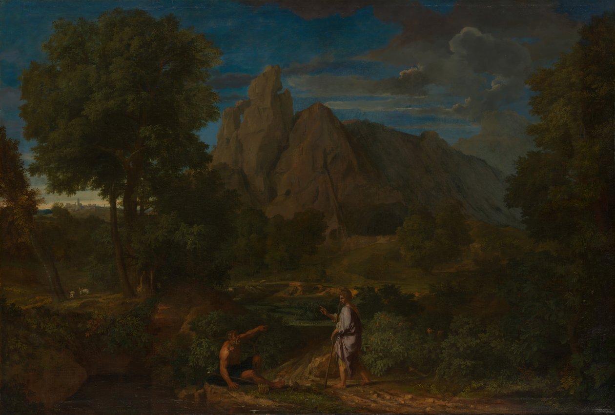Mercúrio e Battus. de Francisque Millet