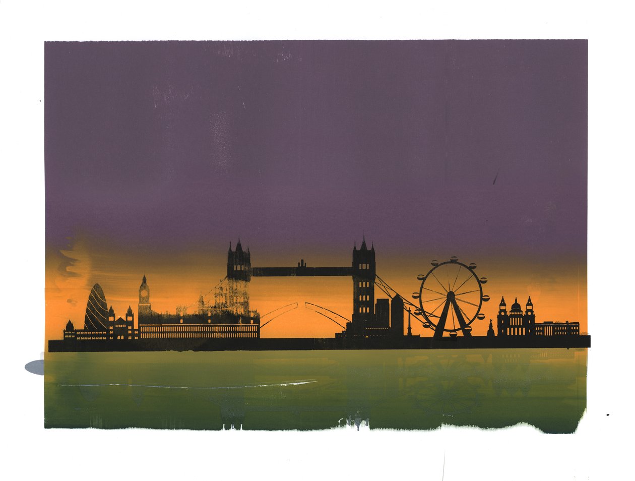 Pôr do sol em Londres de Francois Domain