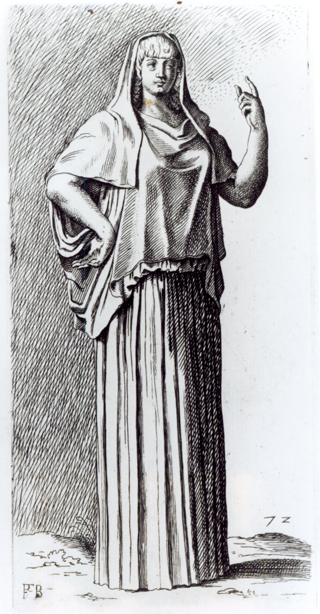 Virgem Vestal, c.1653 de Francois Perrier
