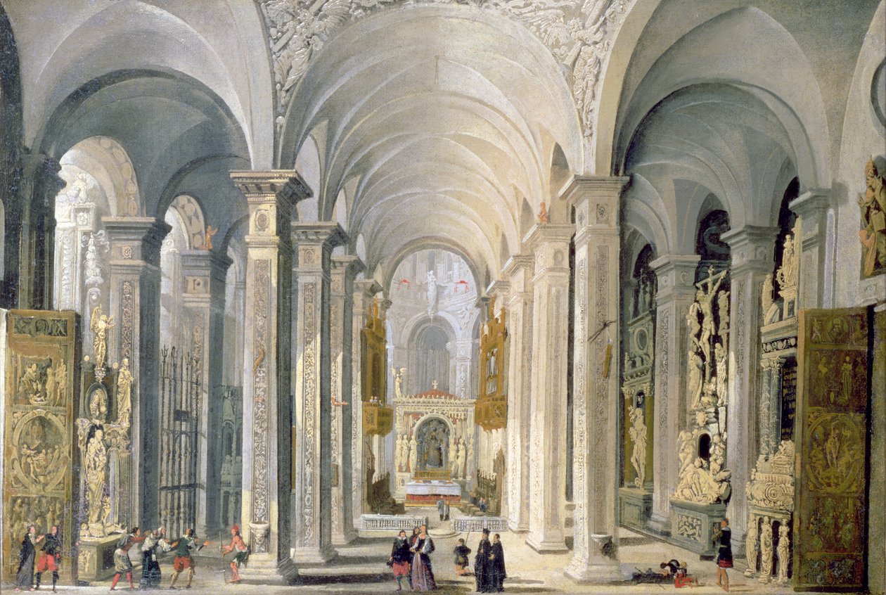 Interior de uma igreja de Francois de Nome