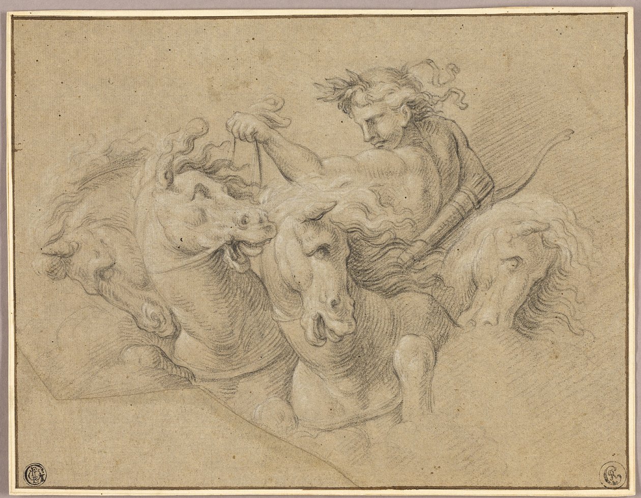 Apolo e os seus cavalos de Francois Verdier