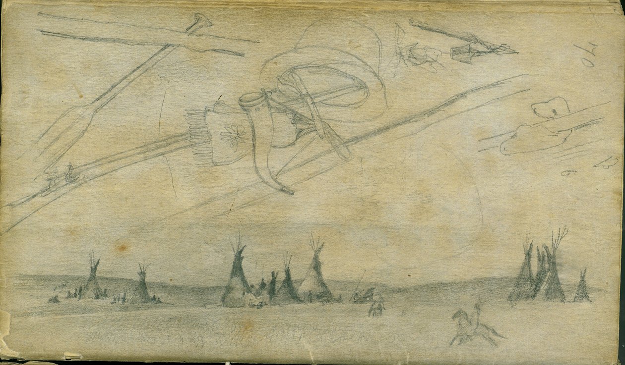 Esboços, 1851 de Frank Blackwell Mayer