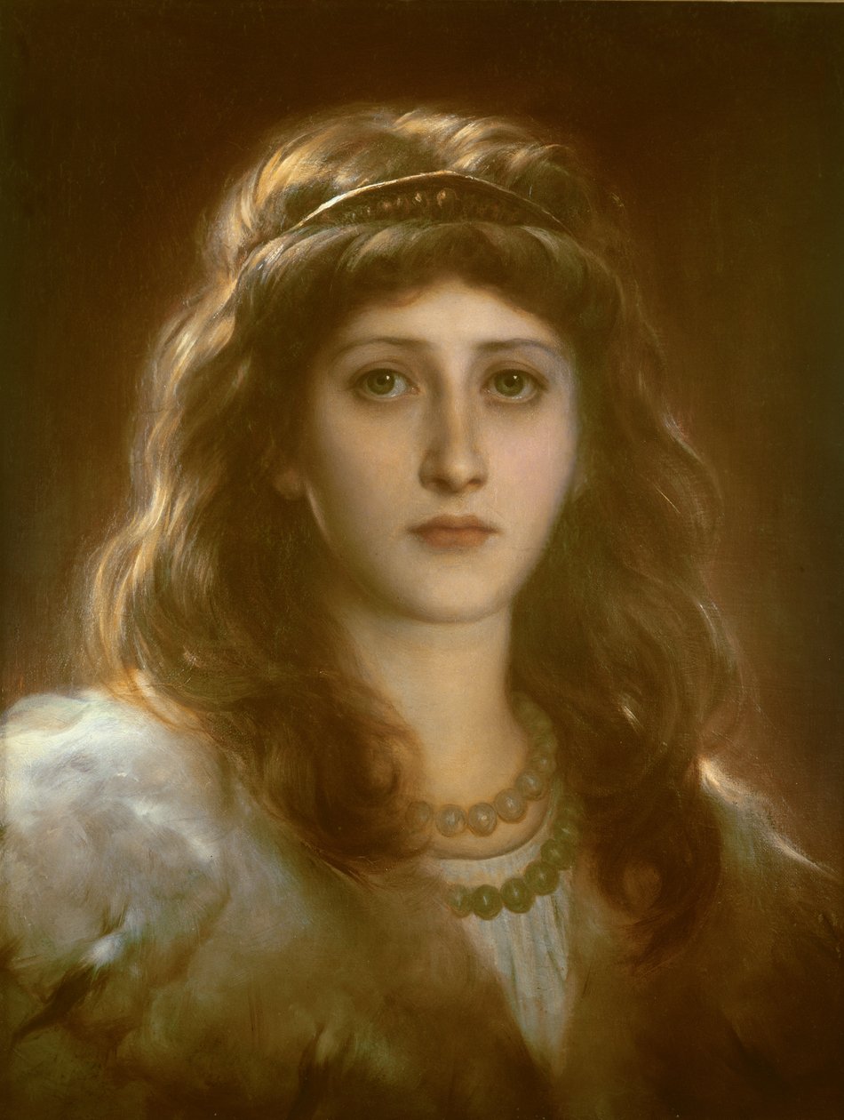 Retrato de uma senhora de Frank Dicksee