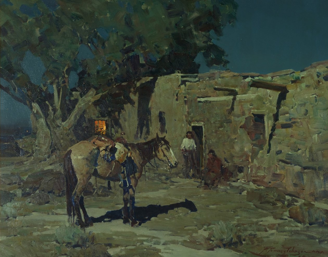 Em Old Isleta, 1935 de Frank Tenney Johnson