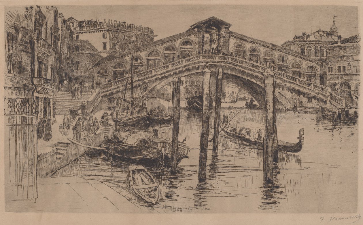 O Rialto, Veneza de Frank Duveneck