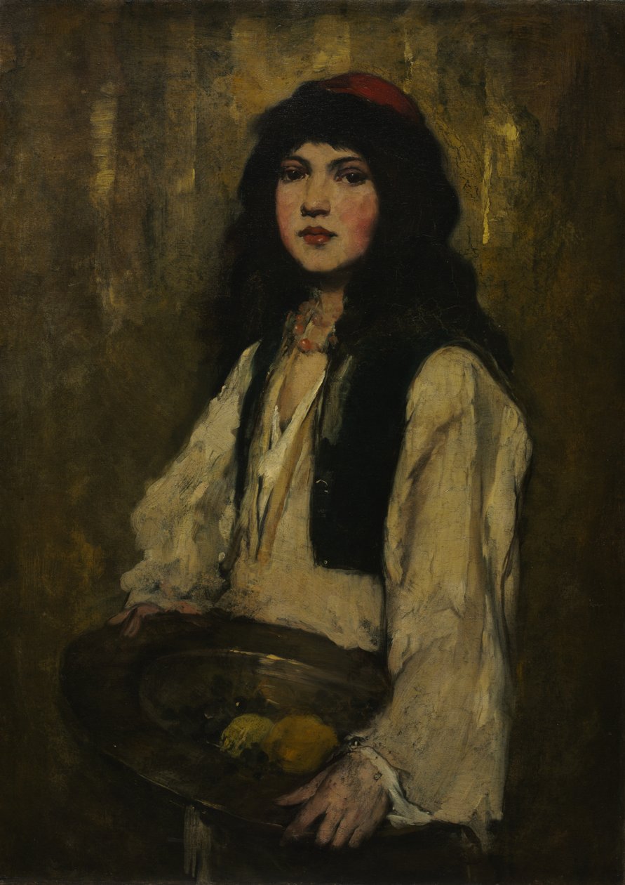 A garota veneziana, c. 1880 de Frank Duveneck