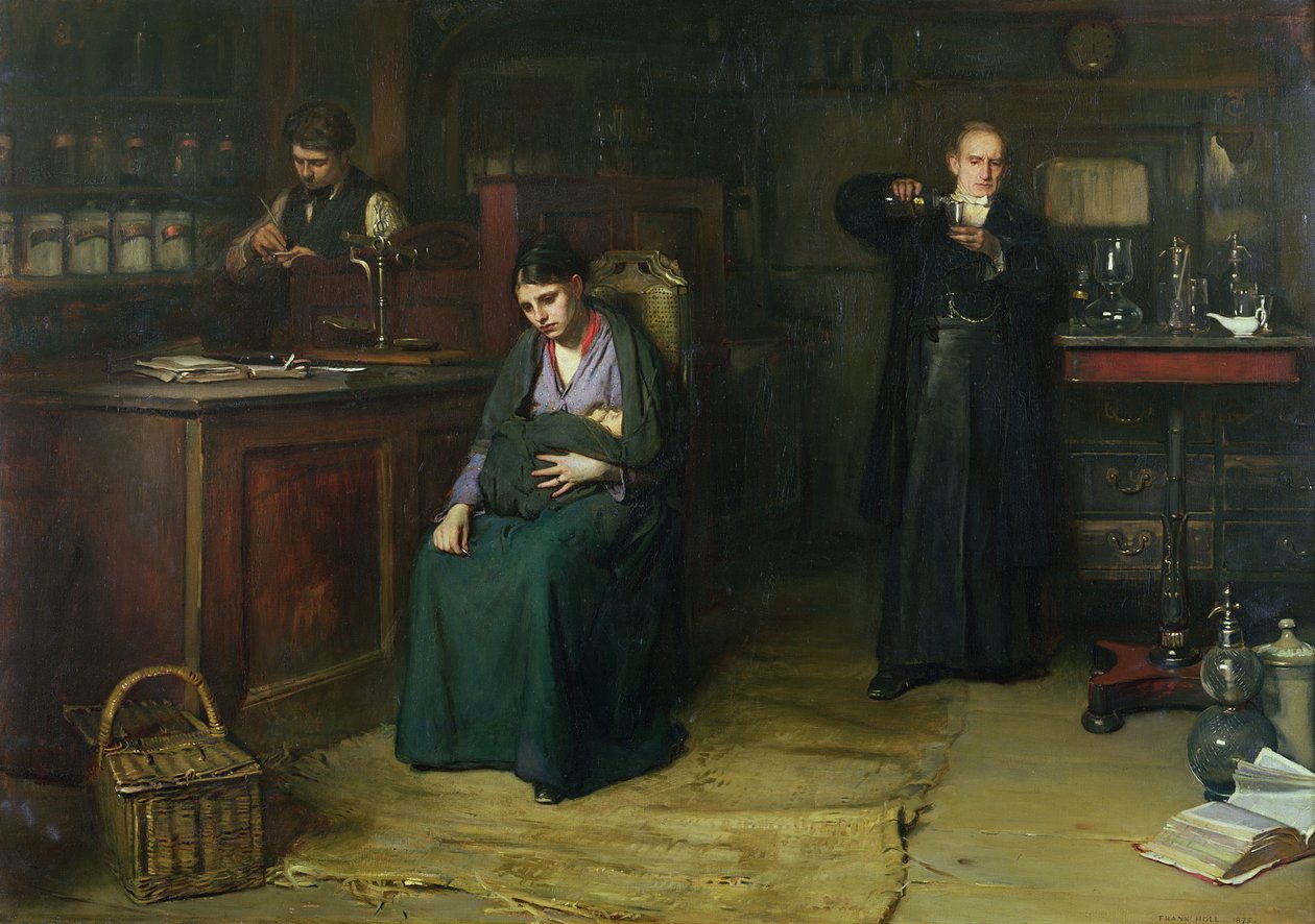 Esperança Duvidosa, 1875 (óleo) de Frank Holl