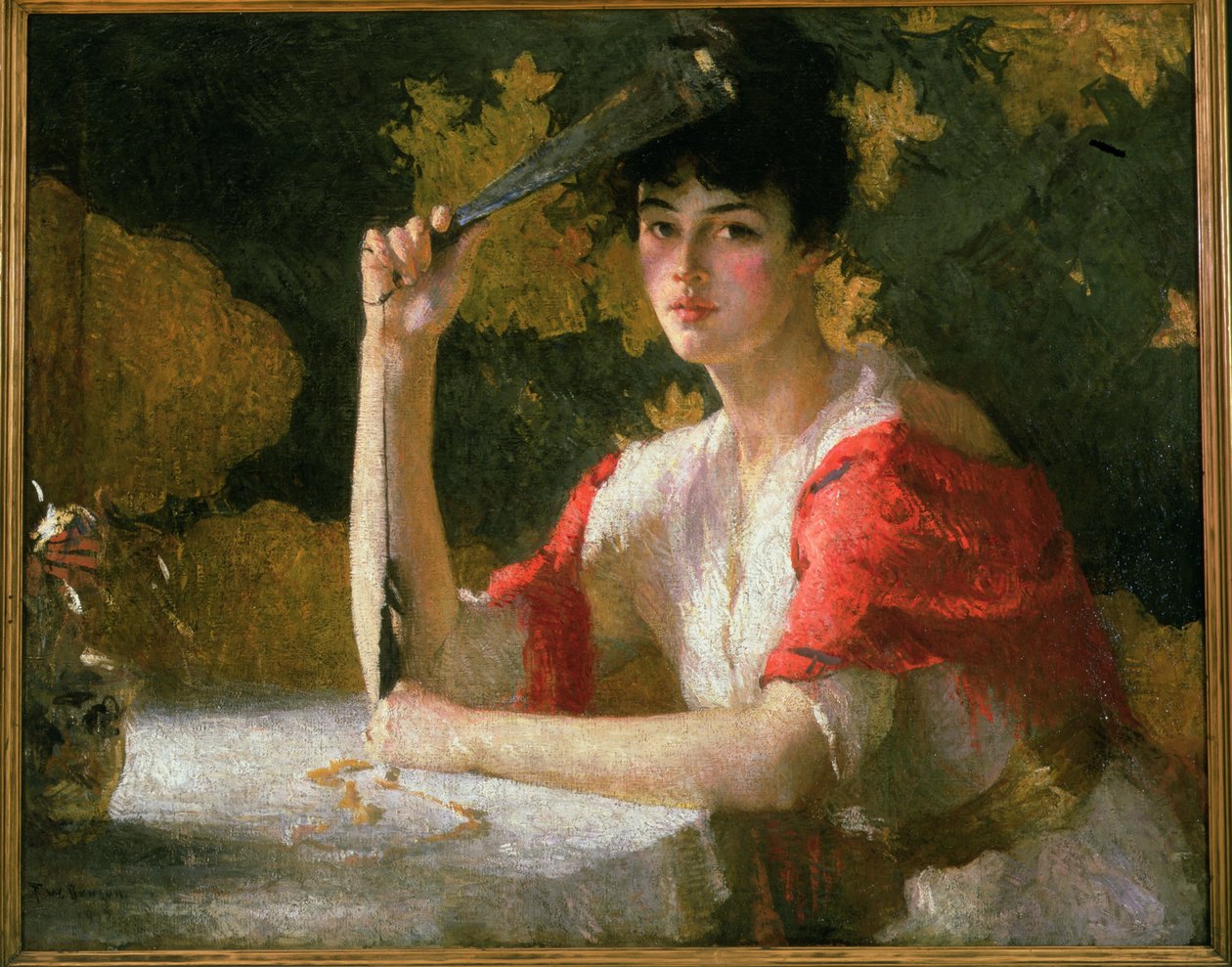 Vermelho e dourado de Frank Weston Benson