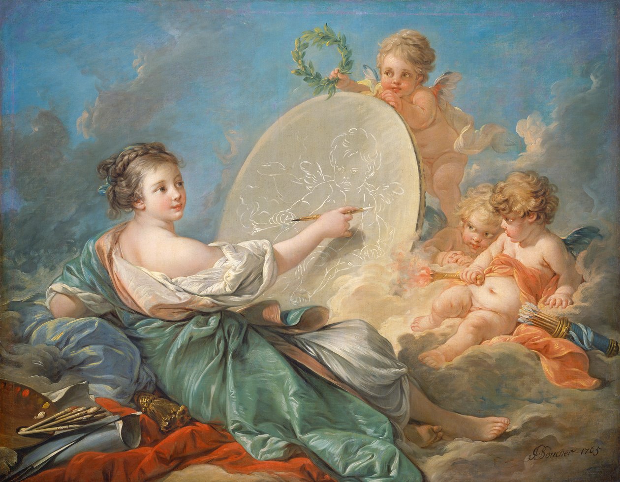 Alegoria da Pintura, 1765 de François Boucher