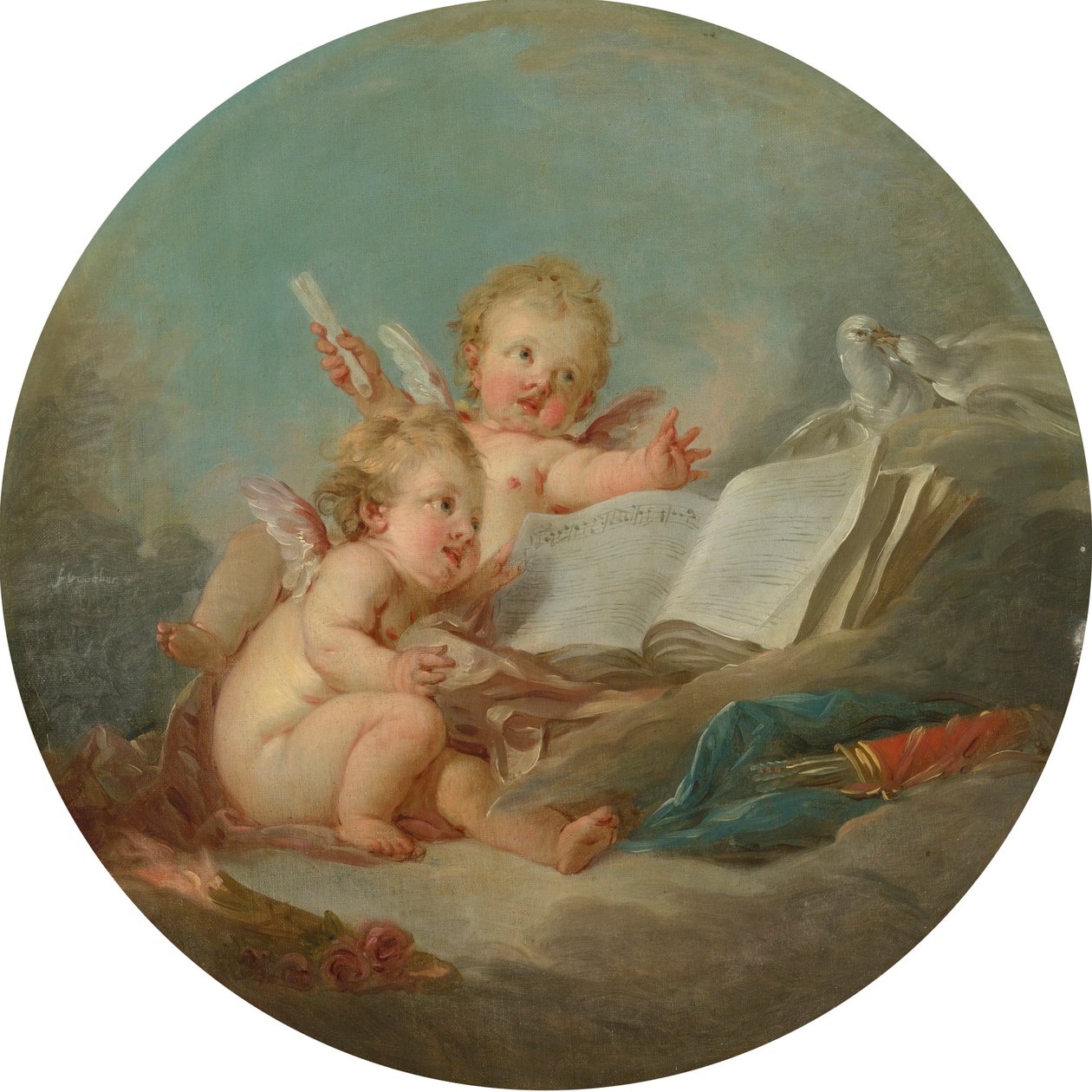 Uma alegoria da música de François Boucher