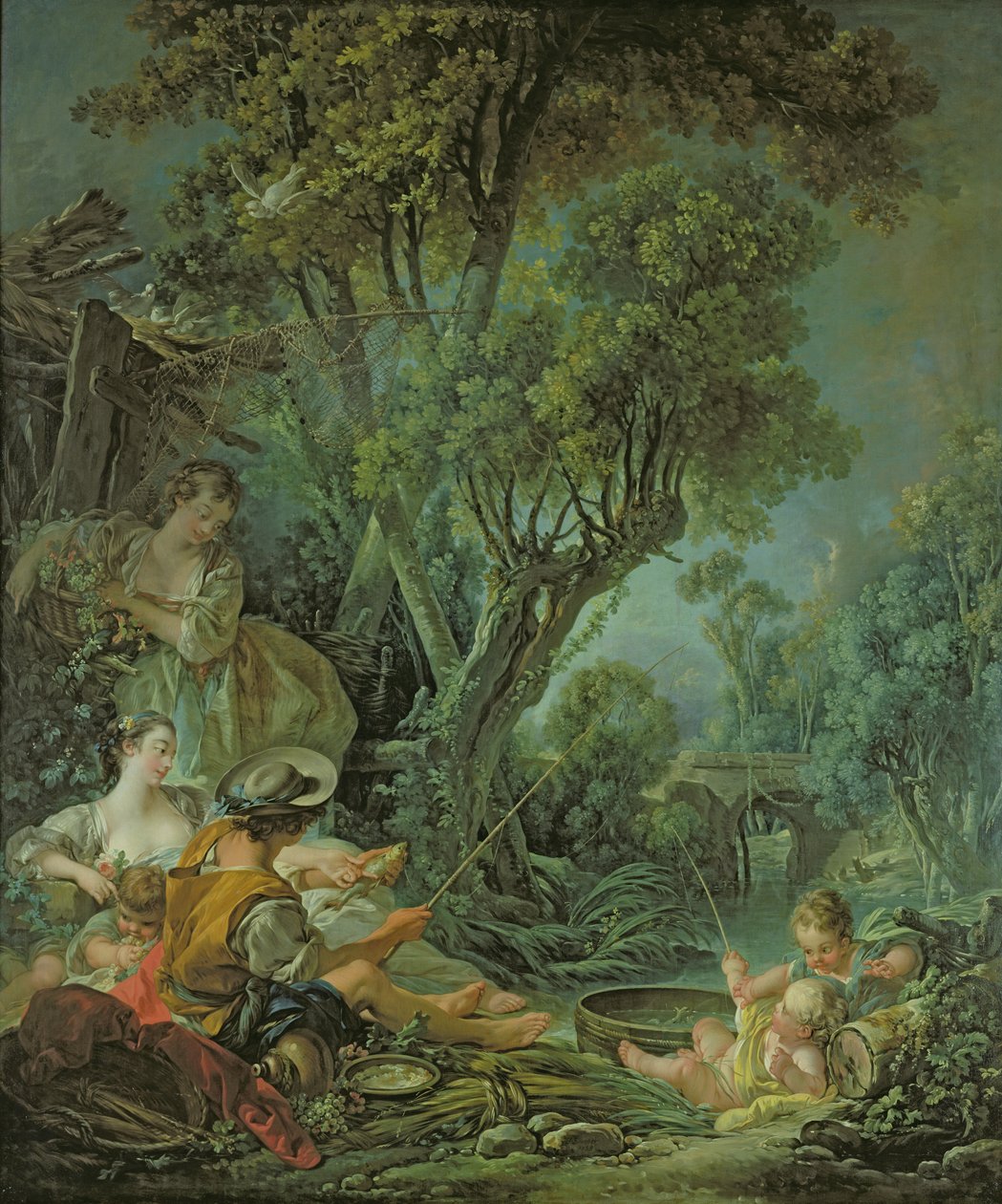 O pescador, 1759 de François Boucher
