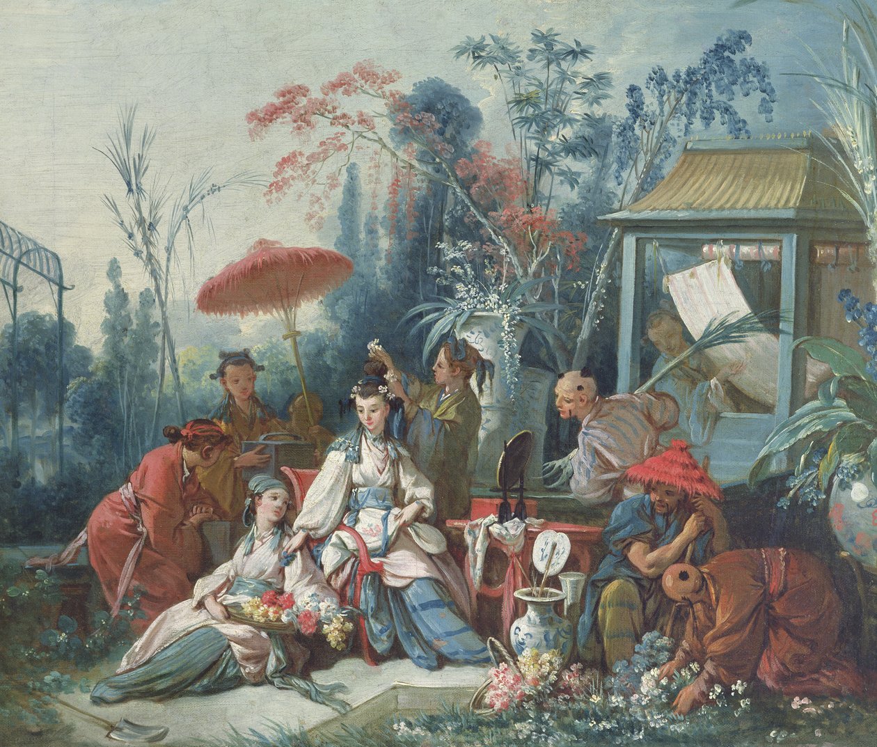 O jardim chinês, c.1742 de François Boucher