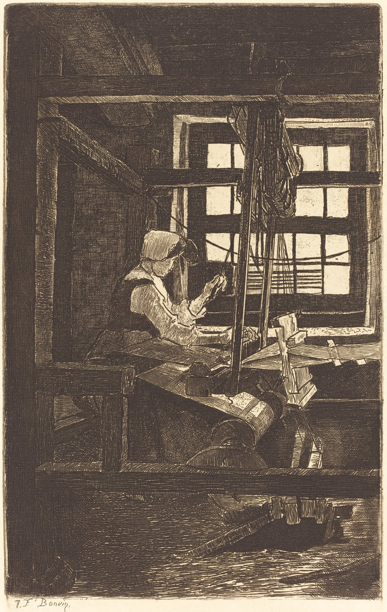 Weaver (La Tisserande) de François Bonvin