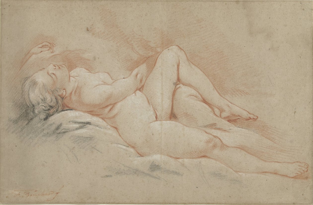 Nu feminino reclinado de François Boucher