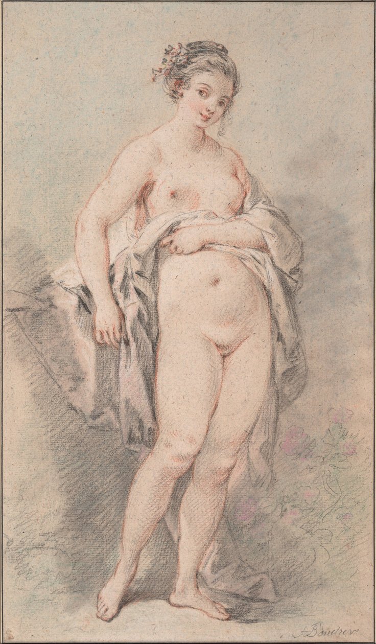 Menina nua em pé de François Boucher