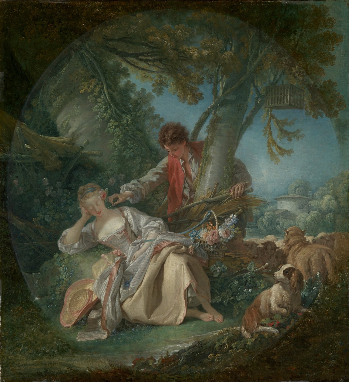 O sono interrompido, 1750 de François Boucher